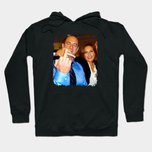 Vintage Elliot Stabler And Olivia Benson Middle Finger Hoodie